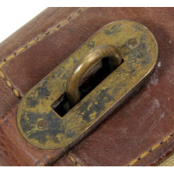Bag, Mail, Canvas and Leather, US Army, J.Q.M.D. 1943