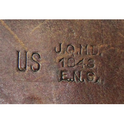 Bag, Mail, Canvas and Leather, US Army, J.Q.M.D. 1943