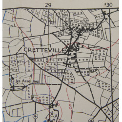 Carte alliée, CARENTAN, Edition of June 1943, Sheet No. 31/18 S.E.