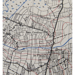 Carte alliée, CARENTAN, Edition of June 1943, Sheet No. 31/18 S.E.