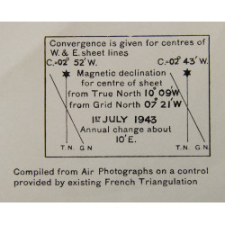 Carte alliée, CARENTAN, Edition of June 1943, Sheet No. 31/18 S.E.
