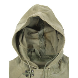 Parka, Wet Weather, Buckle Type, US Navy, Large, S1c Kenneth Adams, US Coast Guard