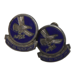Boucles d'oreilles, Sweetheart, 1st Troop Carrier Command, Sterling