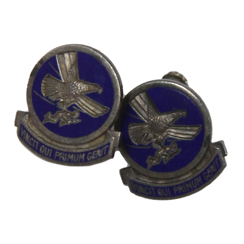 Boucles d'oreilles, Sweetheart, 1st Troop Carrier Command, Sterling