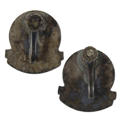 Earrings, Sweetheart, 1st Troop Carrier Command, Sterling