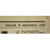 Journal belge, La Libre Belgique, 16 septembre 1944