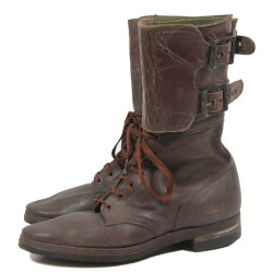 Boots, Service, Combat (Buckle Boots), WAC & Nurse, Size 6 B, 1944