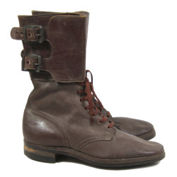 Boots, Service, Combat (Buckle Boots), WAC & Nurse, Size 6 B, 1944