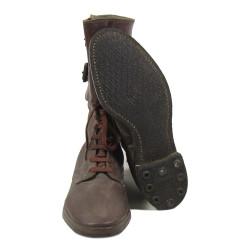 Boots, Service, Combat (Buckle Boots), WAC & Nurse, Size 6 B, 1944