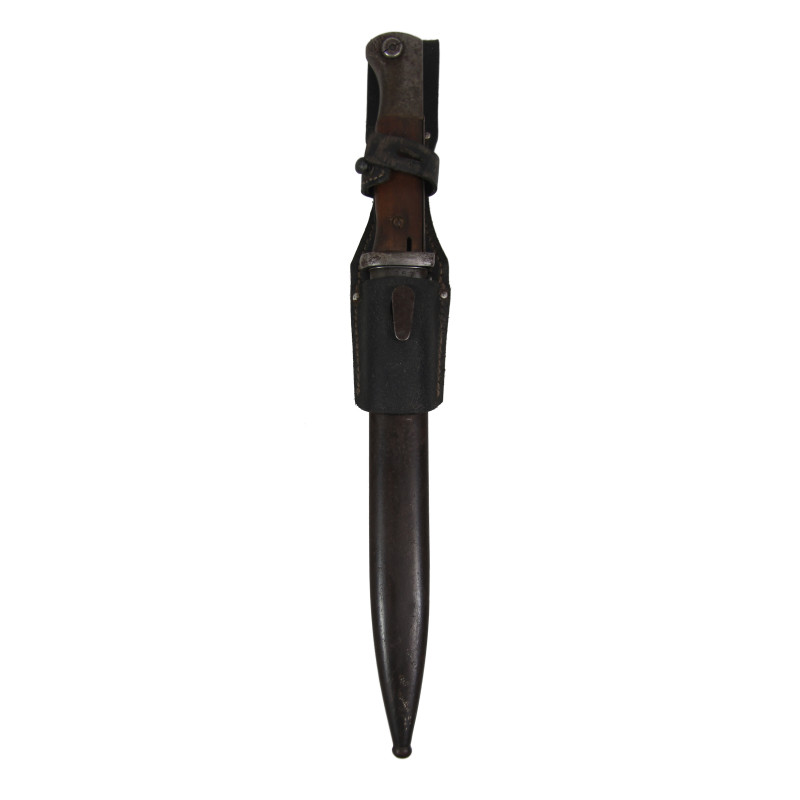 Bayonet, Mauser 98k, Complete with Matching Scabbard and Leather Frog