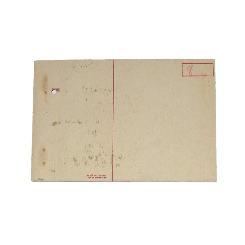 Matchbook, US Army, Camp Anza, California