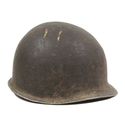Helmet, M1, Fixed Loops, FIRESTONE Liner, Transportation Corps, Normandy