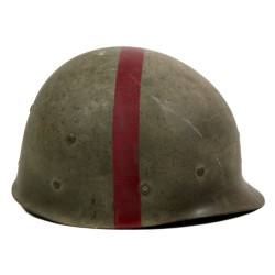 Helmet, M1, Fixed Loops, FIRESTONE Liner, Transportation Corps, Normandy