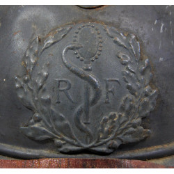 Helmet, Adrian, M1915, Service de santé des armées, Complete