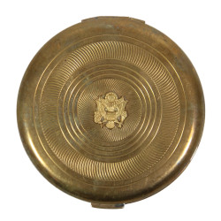 Compact, Powder, Brass, US Army, COTY, Complete