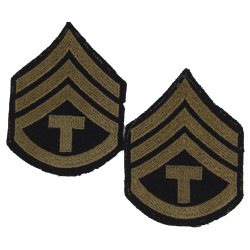 Grades en tissu de Sergeant T/3