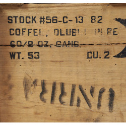 Caisse en bois, FORBES SOLUBLE TEA AND COFFEE CO.