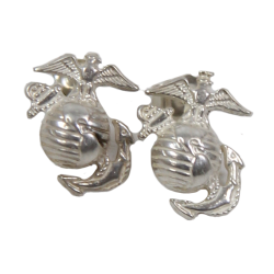 Earrings, USMC, Sweetheart, Sterling