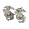 Boucles d'oreilles en argent, USMC, argent