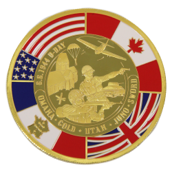 Coin, Comemorative, D-Day Experience, 70mm