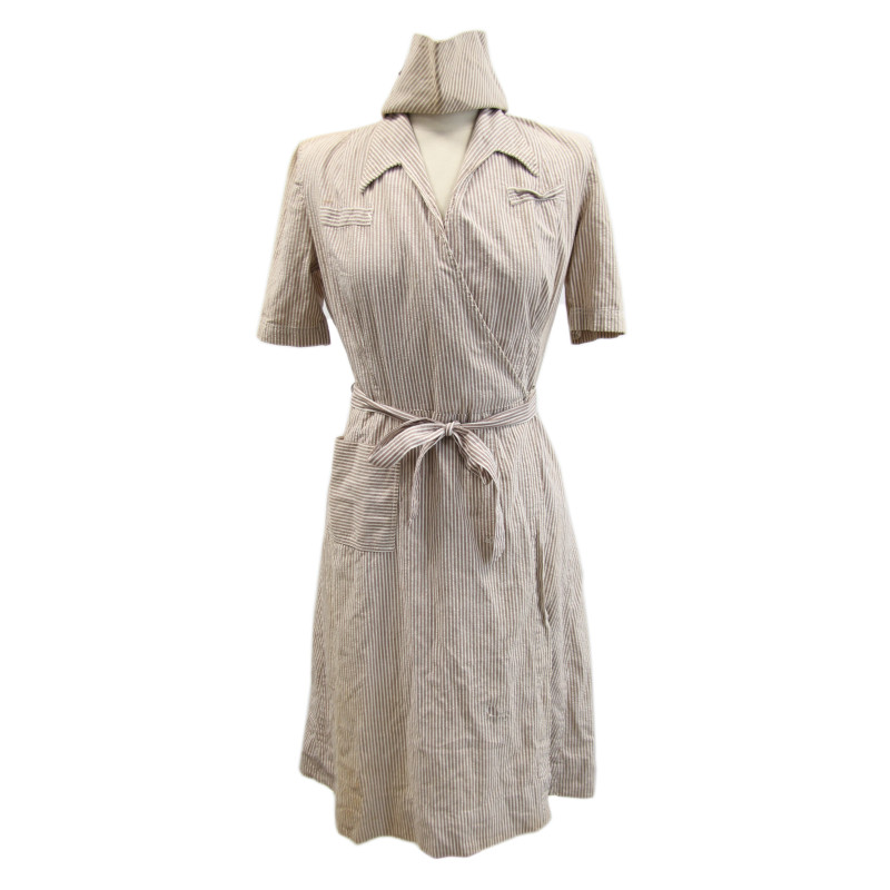 Dress and Cap, Seersucker, US Army Nurse Corps, Named