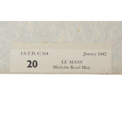 Map, Le Mans, 1942, 2e DB