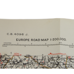 Map, Le Mans, 1942, 2e DB