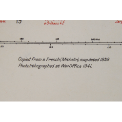 Map, Le Mans, 1942, 2e DB