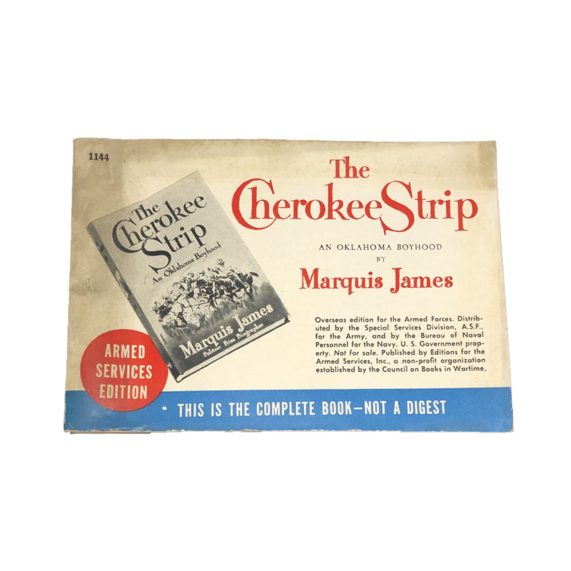 Novel, US Army, The Cherokee Strip, 1945