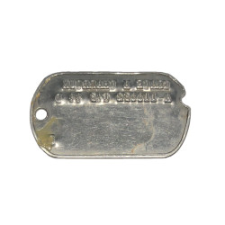 Plaque d'identité, Dog Tag, T/5 Grace Charroux, WAC