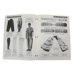 Catalogue d'époque, Quartermaster Supply Catalog, Section I, Enlisted Men's Clothing and Equipment, août 1943