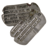 Plaques d'identité, Dog Tags, Prisonniers allemands