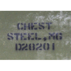 Chest, Steel, M6, Machine gun, cal .30, June 1942