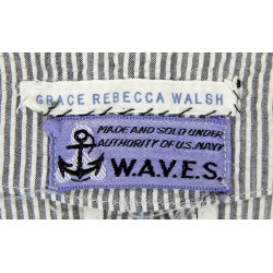 Jacket, Seersucker, US Navy, WAVES, Y2c Grace Walsh