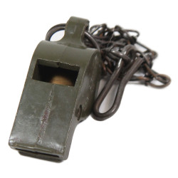 Whistle, Plastic, OD, US Army, L.P. 1943