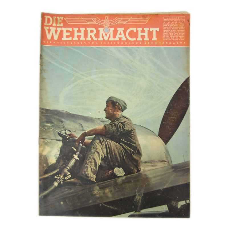 Magazine, DIE WEHRMACHT, August 19, 1942 Magazine, DIE WEHRMACHT, August 19, 1942