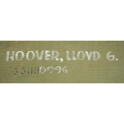 Bag, Duffle, 1944, Pfc. Lloyd Hoover, Hq., 8th Infantry Division, ETO