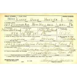 Sac paquetage (Duffle Bag), 1944, Pfc. Lloyd Hoover, Hq., 8th Infantry Division, ETO