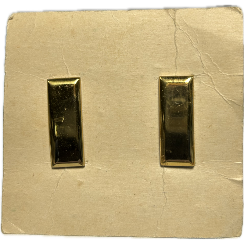 Rank, Insignia, 2nd Lieutenant (Pair), AMERICAN EMBLEM CO., INC. 1944 Rank, Insignia, 2nd Lieutenant (Pair), AMERICAN EMBLEM CO., INC. 1944