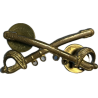 Insigne de col officier, cavalerie, à pin's