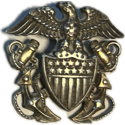 Insigne de calot, officier, US Navy, N.S. Meyer