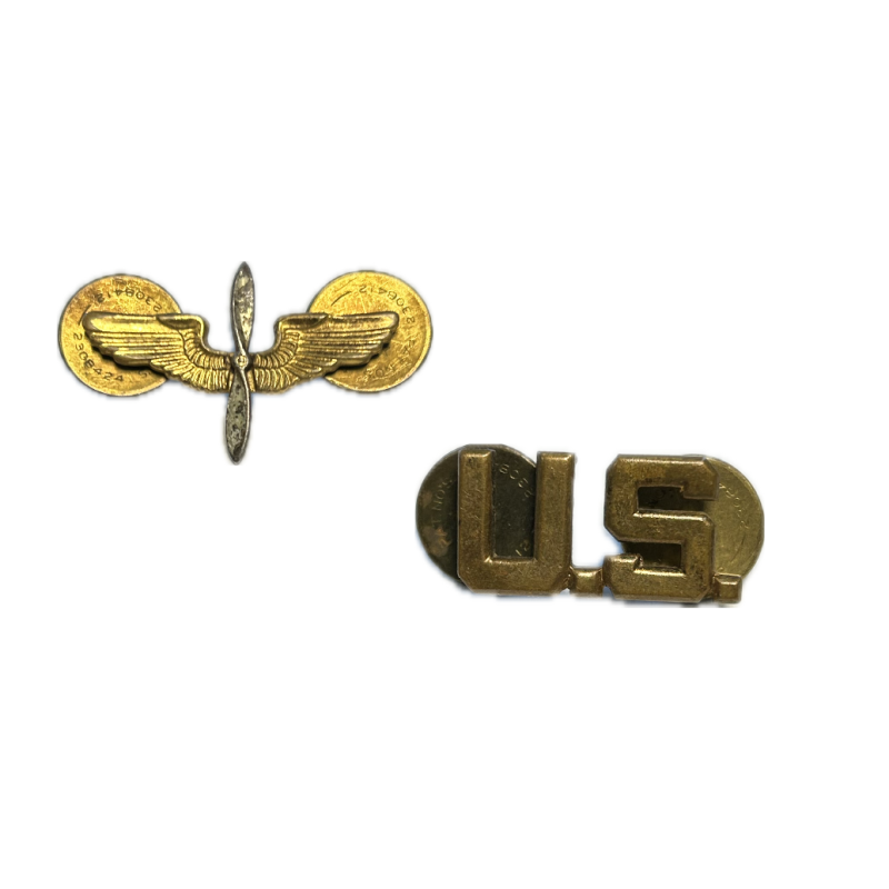 Paire d'insignes de col officier, USAAF Paire d'insignes de col officier, USAAF