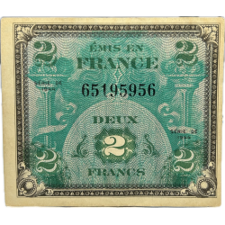 Banknote, Flag, (Invasion Money), 2 Francs, 1944