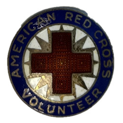 Insigne, American Red Cross Volunteer, Sterling
