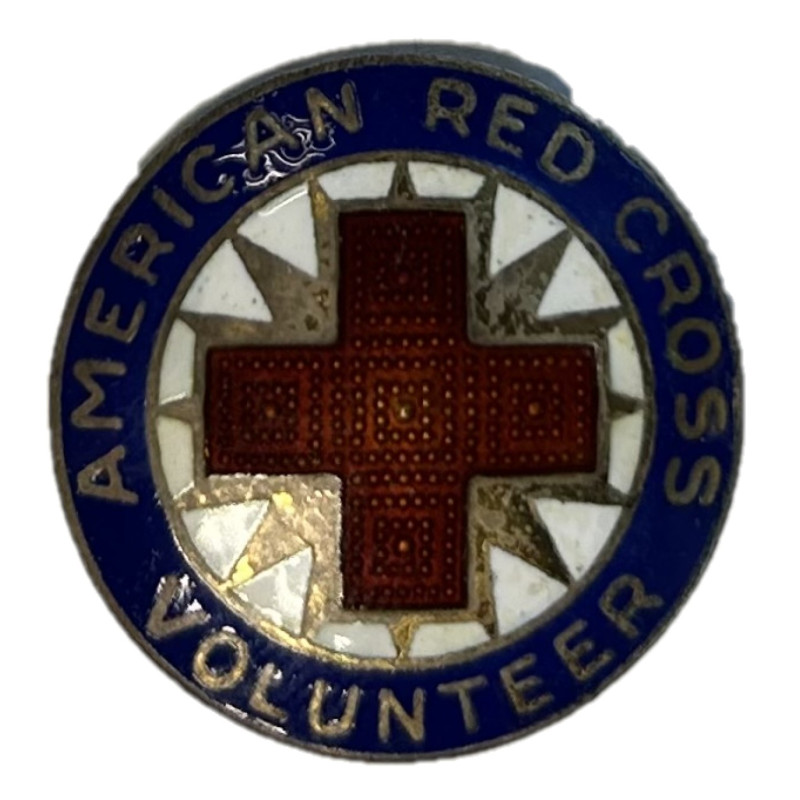 Insignia, American Red Cross Volunteer, Sterling Insignia, American Red Cross Volunteer, Sterling