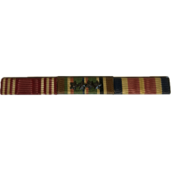 Rubans de décoration, Good Conduct, European African Middle Eastern Campaign, 4 étoiles, Certificate of Merit Medal