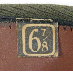 Cap, Garrison, Wool Elastique, OD, Dark, Officer's, Size 6 7/8, Partial ASN