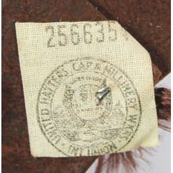 Calot officier, chocolat, taille 55, matricule partiel