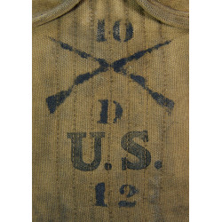 Gourde US Army, complète, Co. D, 10th Inf. Rgt., AEF, 1917-1918