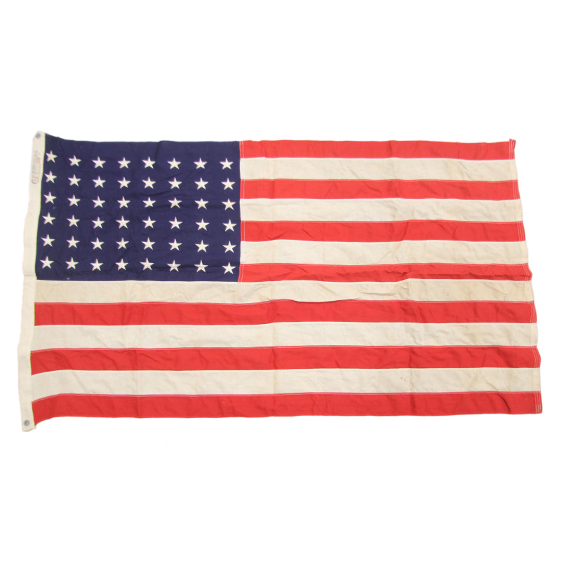Drapeau US, 48 étoiles brodées, Bull Dog Bunting, 90 x 150 cm Drapeau US, 48 étoiles brodées, Bull Dog Bunting, 90 x 150 cm